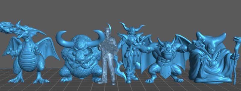 DQ Damned Ram - 28mm 32mm scale miniature Pop Culture | Dungeons and Dragons | JRPG Mini - RN Estudio
