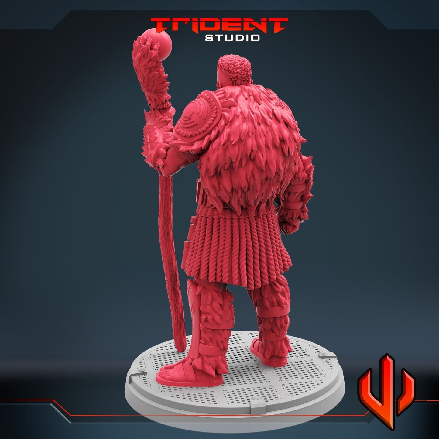 Gorilla Leader A - M'baku 40mm  Miniature | Crisis Protocol Proxy | Trident