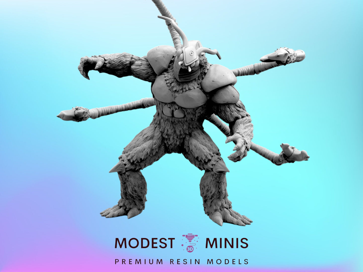 Hyper Papsinoid Henzaymtu A - Resin Cyberpunk Miniature  | Papsikels