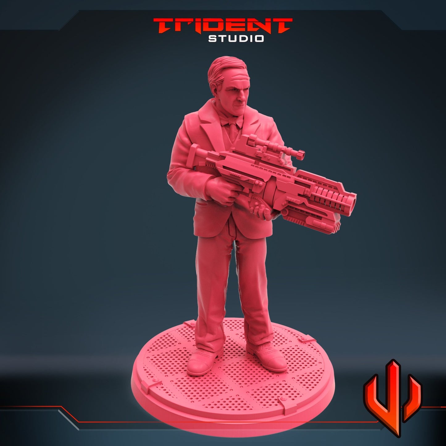 Agent A - 40mm  Miniature | Crisis Protocol Proxy | Trident
