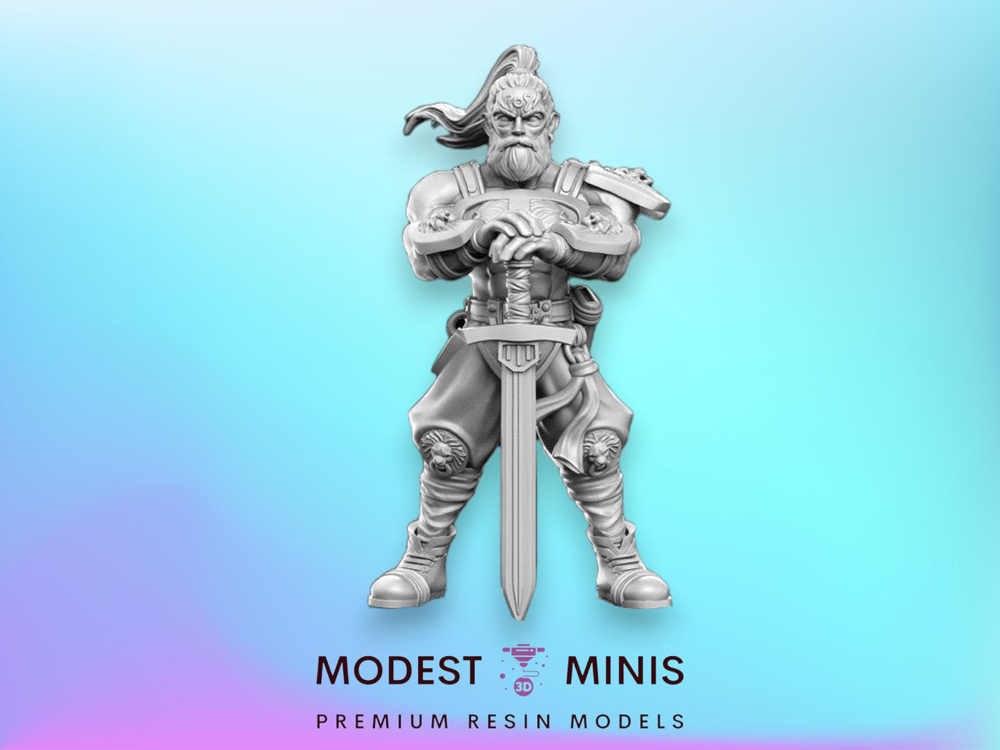 Kensai Blademaster - 32mm Scale DnD Miniature | Dungeons and Dragons | JRPG Mini - RN Estudio