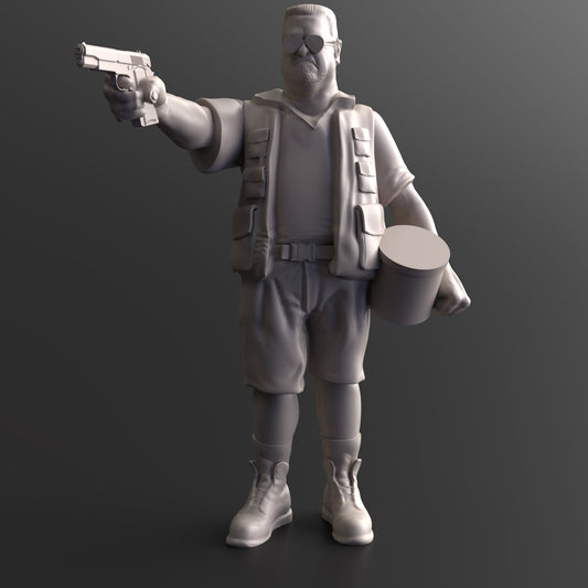 Survivor Wallace | 28mm - 100mm Scale Resin Mini | Zombicide | Vaultz