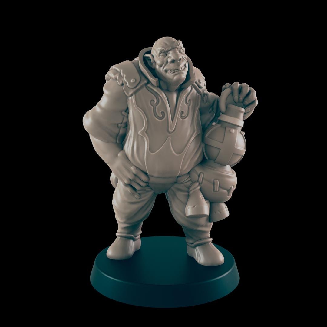 Black Market Folk Set | 25mm - 100mm Scale | DnD | EC3D Fantasy Mini | Everyday Folk