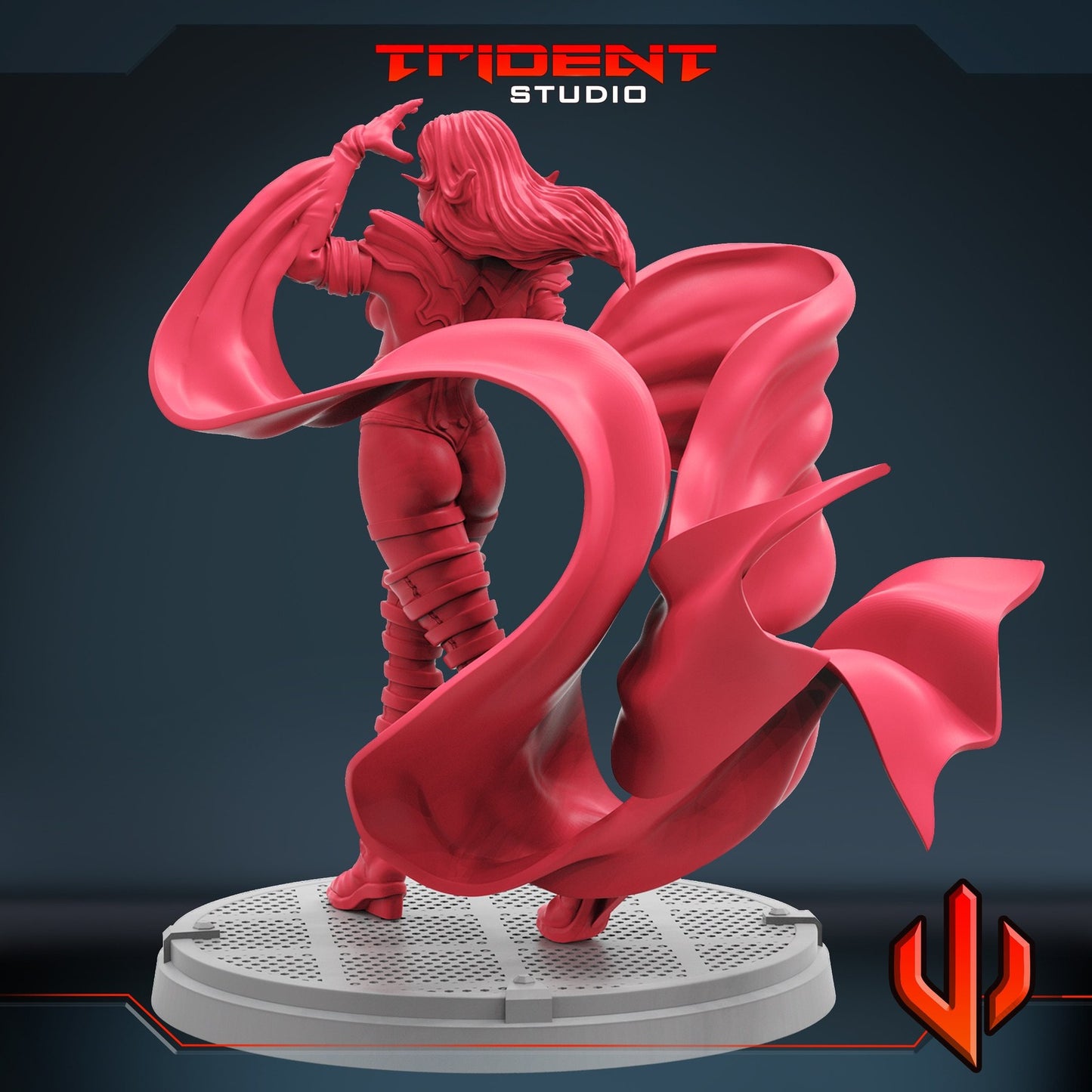 Phoenix Frost White Queen- 40mm  Miniature | Crisis Protocol Proxy | Trident