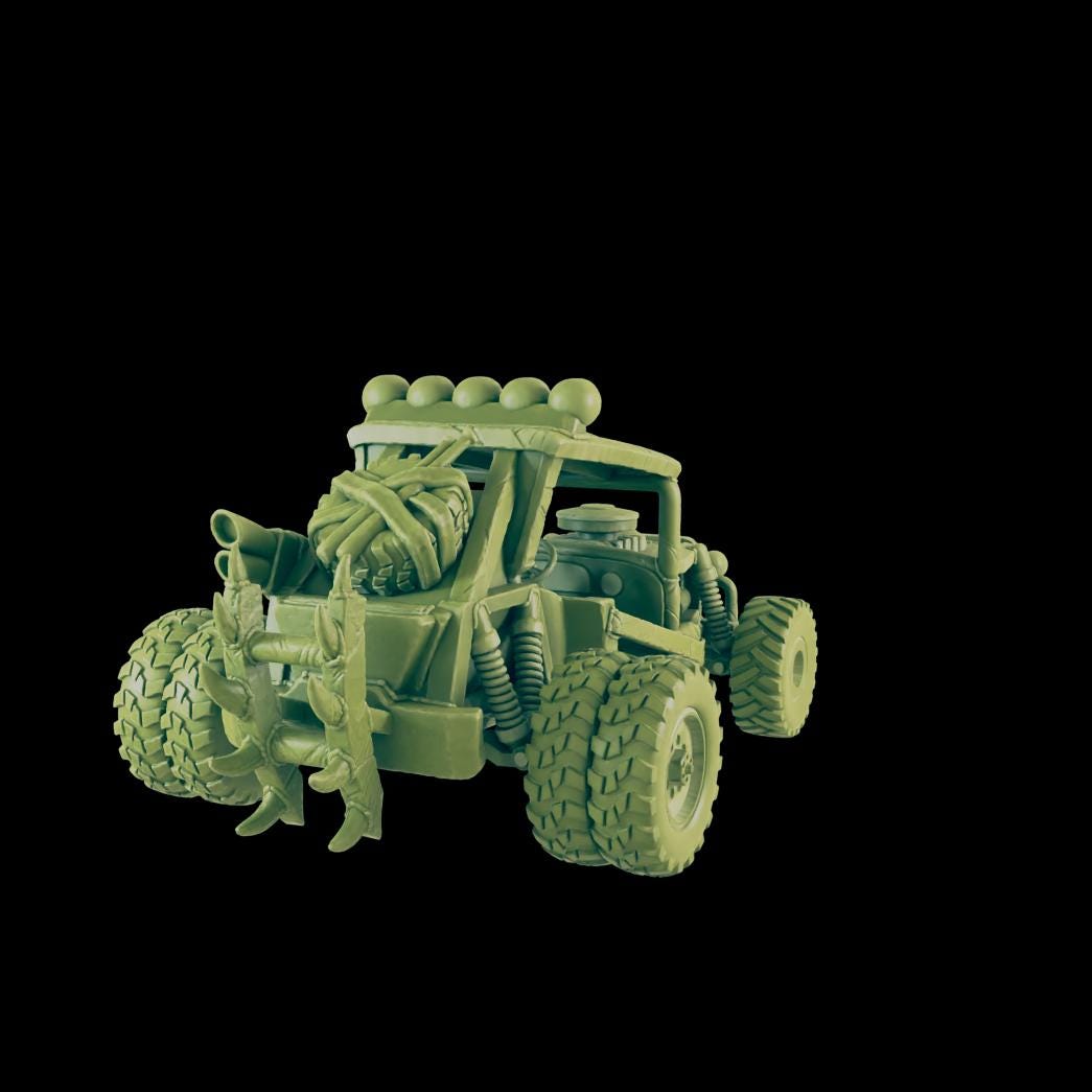 EC3D Badlands Buggy 2 | 28mm - 54mm Scale | Survivor Terrain | Fantasy Scatter | Sci Fi Terrain | EC3D Badlands