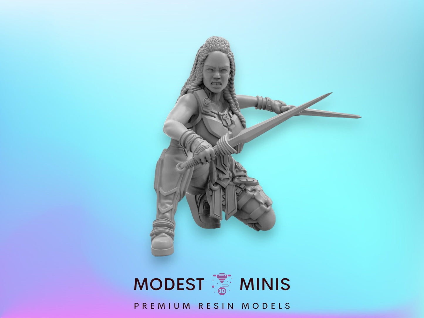 Norse Angel A - 40mm  Miniature | Crisis Protocol Proxy | Trident