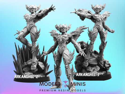 Arkanghel Papsilord - Resin Cyberpunk Miniature  | Papsikels