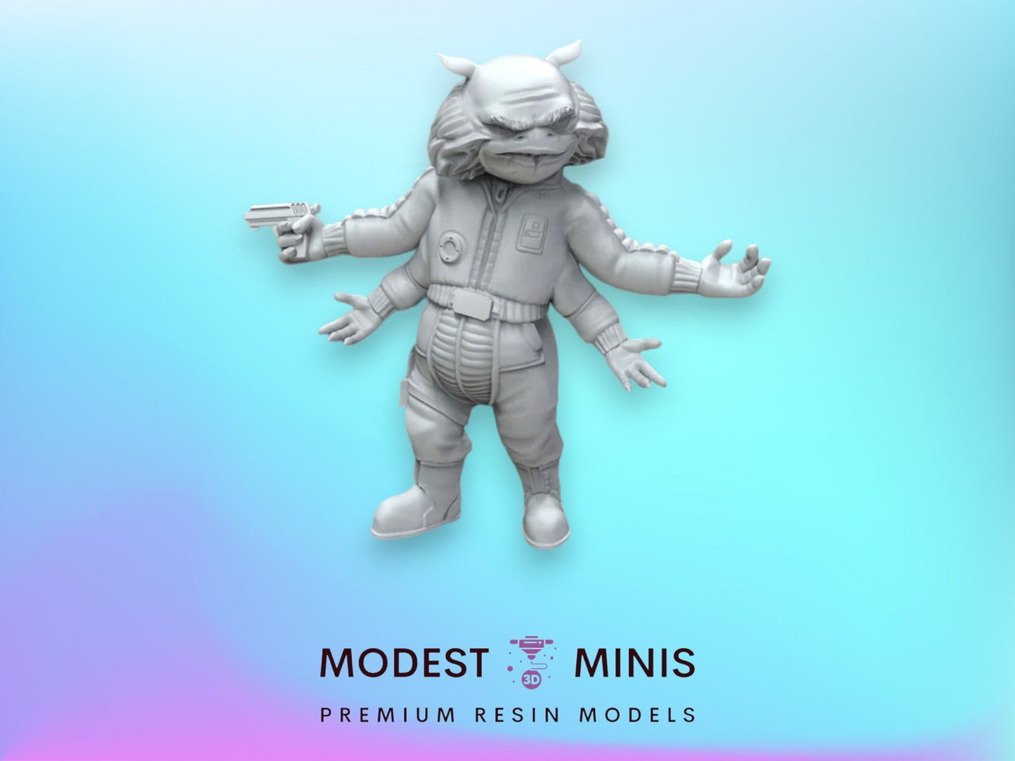 Four Arms Pilot - 28mm - 40mm Scale | DnD | Star Wars Legion Mini