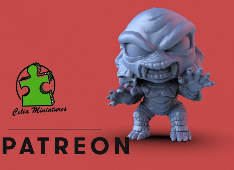 Chibi Creature Monster - 28mm - 54mm Scale