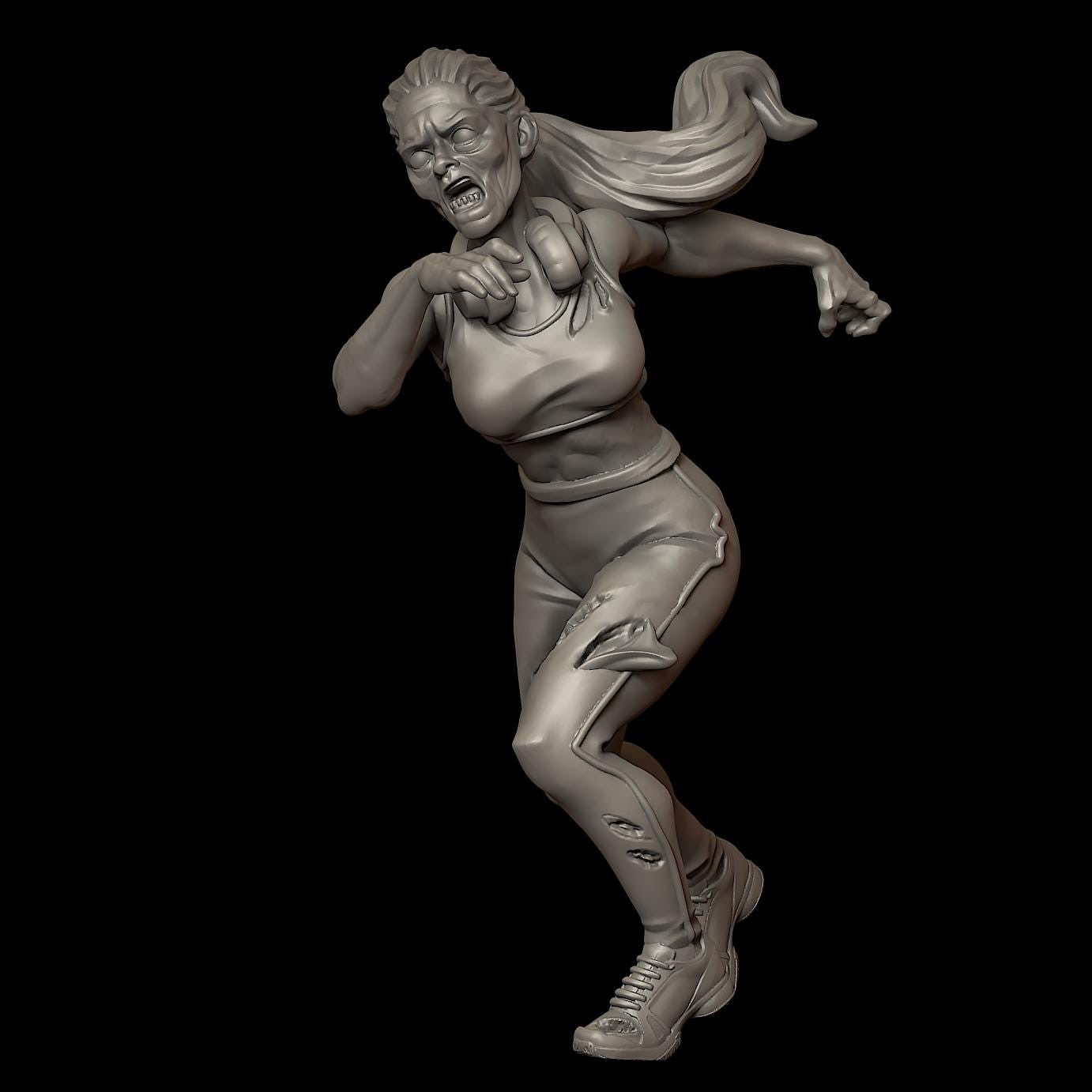 Zombie Gym and Survivors | 28mm - 100mm Scale Resin Mini | Zombicide | Vaultz