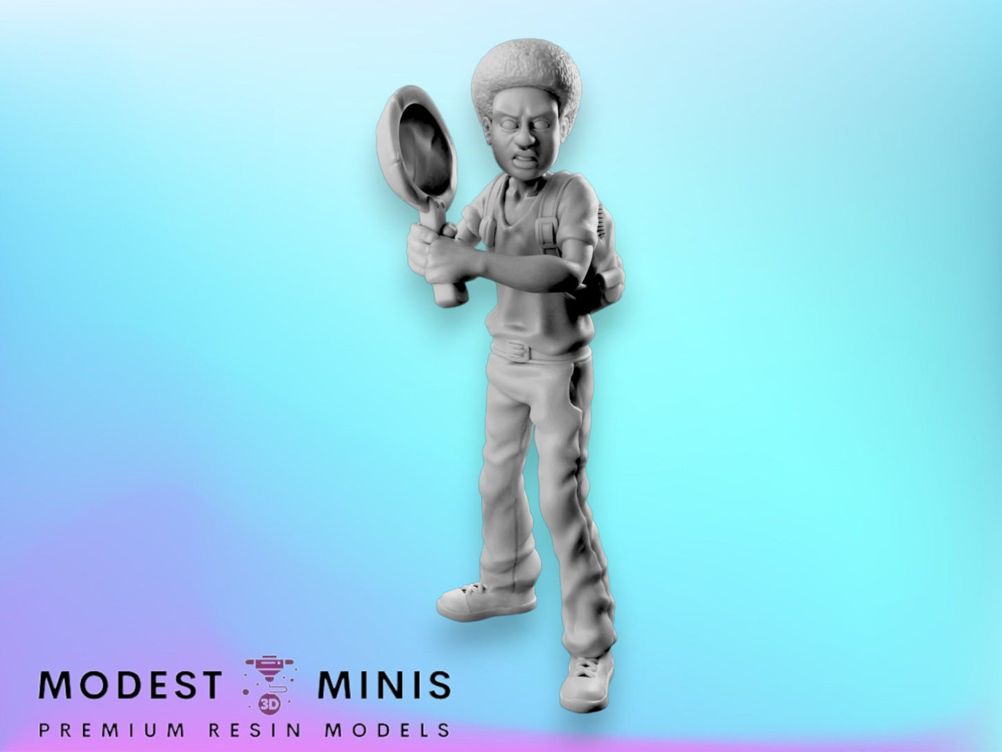 Survivor Alone Boy 2 Kid | 28mm - 100mm Scale Resin Mini | Zombicide | Vaultz