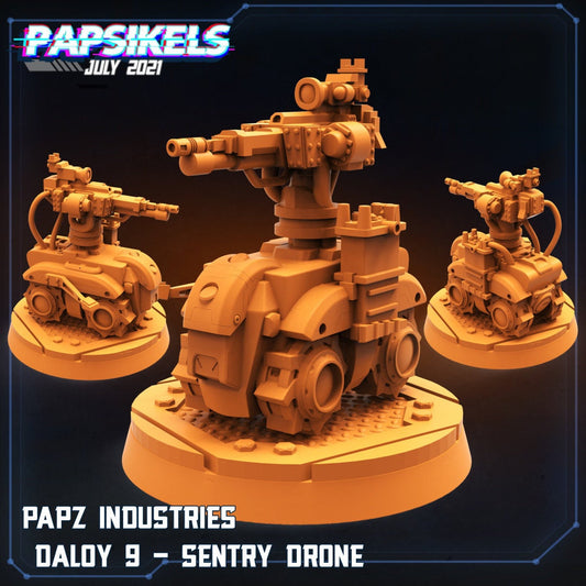 Space Sentry Drone  - 32mm Scale Alien Miniature | RPG | Sci fi | Cyberpunk | Role Playing | DnD | Papsikel