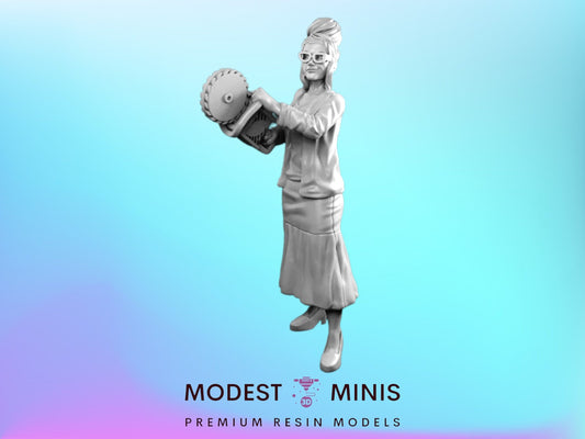 Survivor Secretary Hannah | 28mm - 100mm Scale Resin Mini | Zombicide | Vaultz