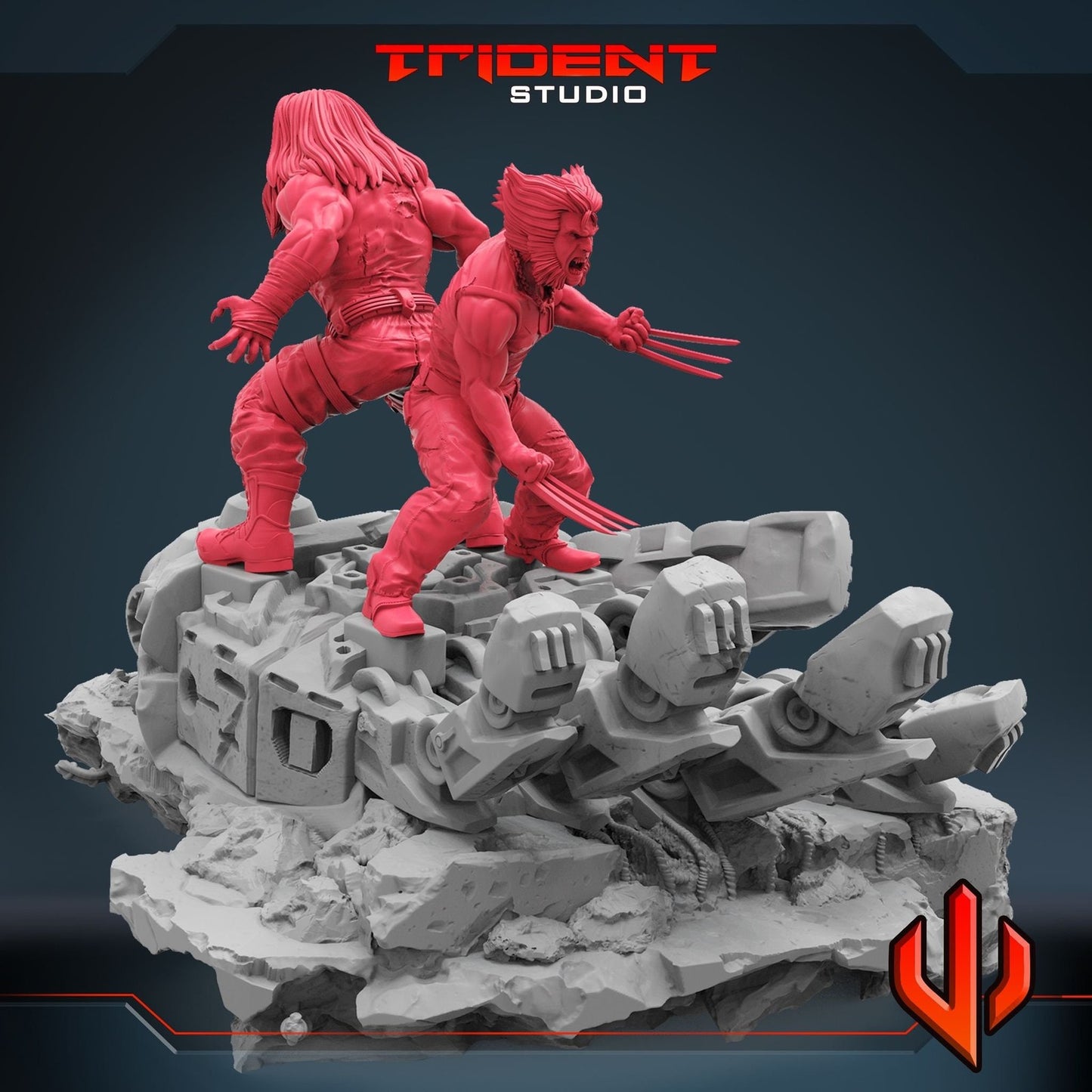 Brothers Forever - Sabretooth 40mm  Miniature | Crisis Protocol Proxy | Trident
