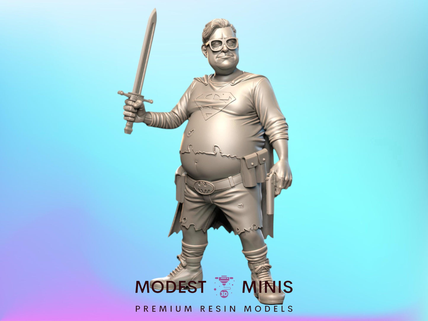 Superbelly Survivor and Zombie - 28mm 30mm 32mm - Wasteland | Zombicide | Walking Dead | Zombie Con