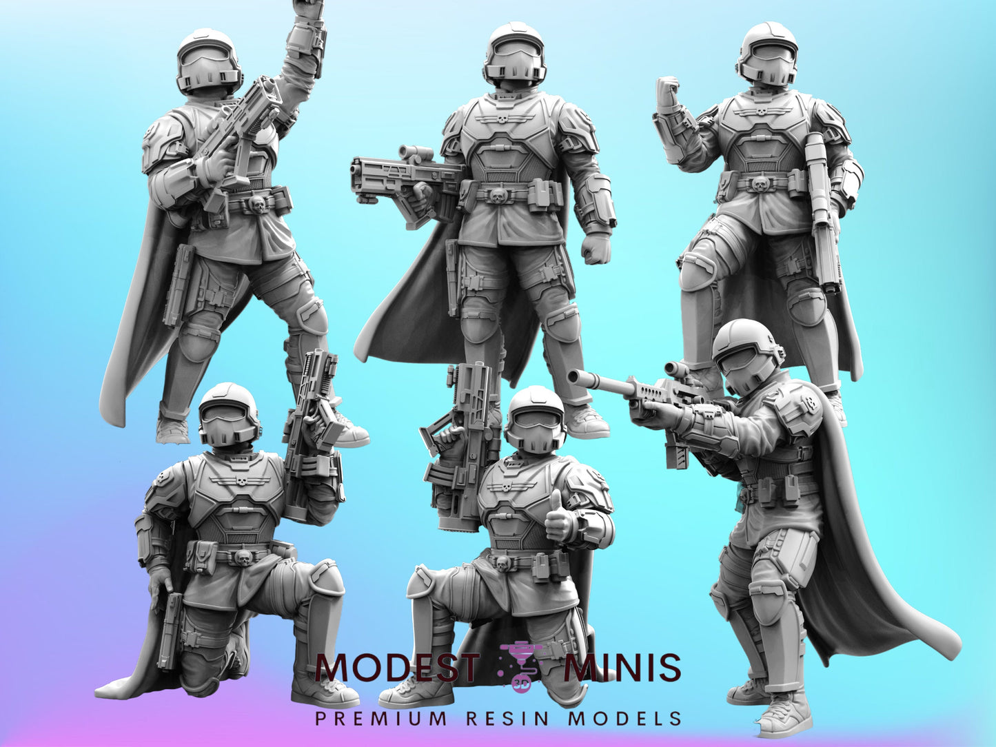 Helljumpers - 32mm Scale Alien Miniature | RPG | Sci fi | Role Playing | DnD | Papsikel