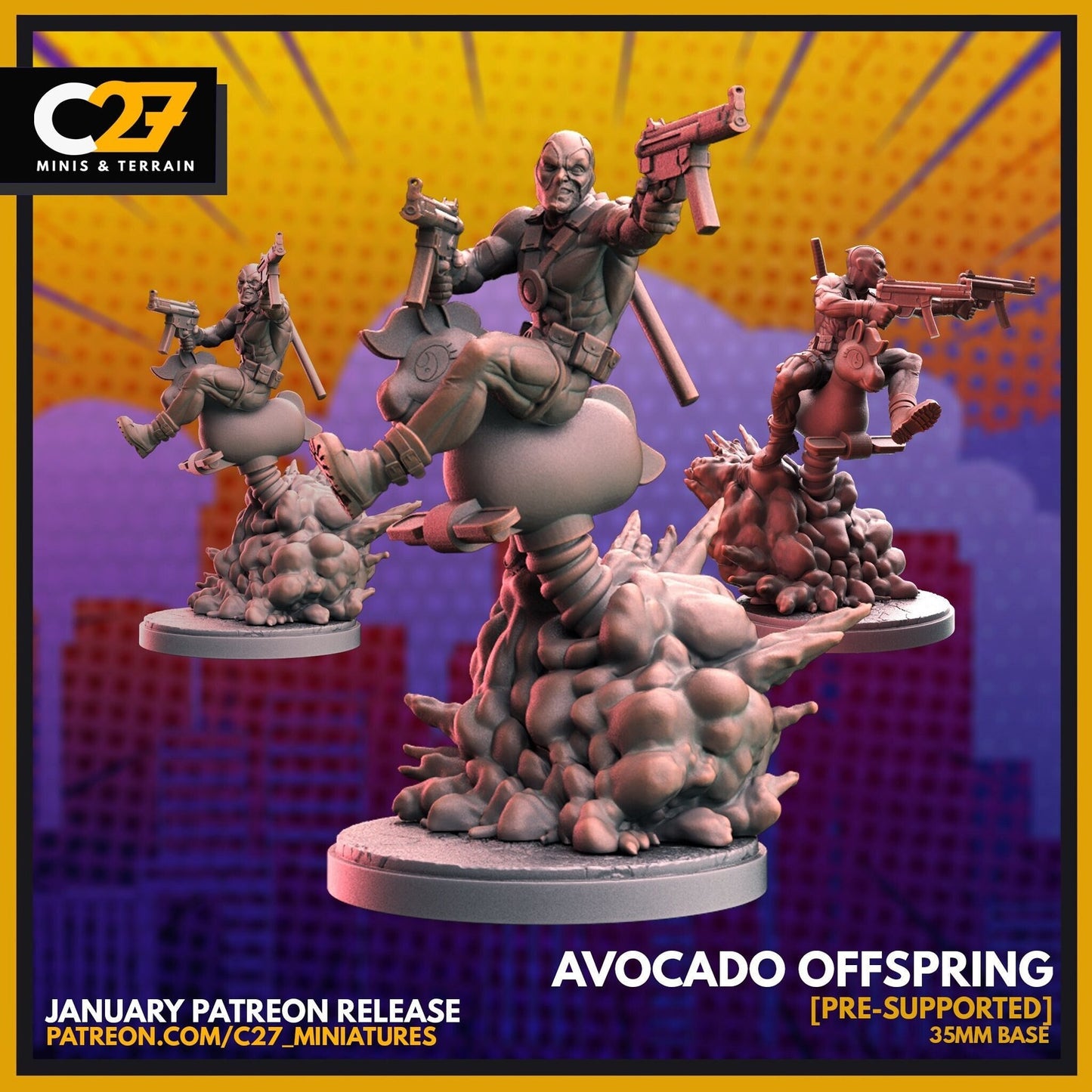 Avocado Offspring - 32mm - 40mm Mini | Crisis Protocol Proxy | C27