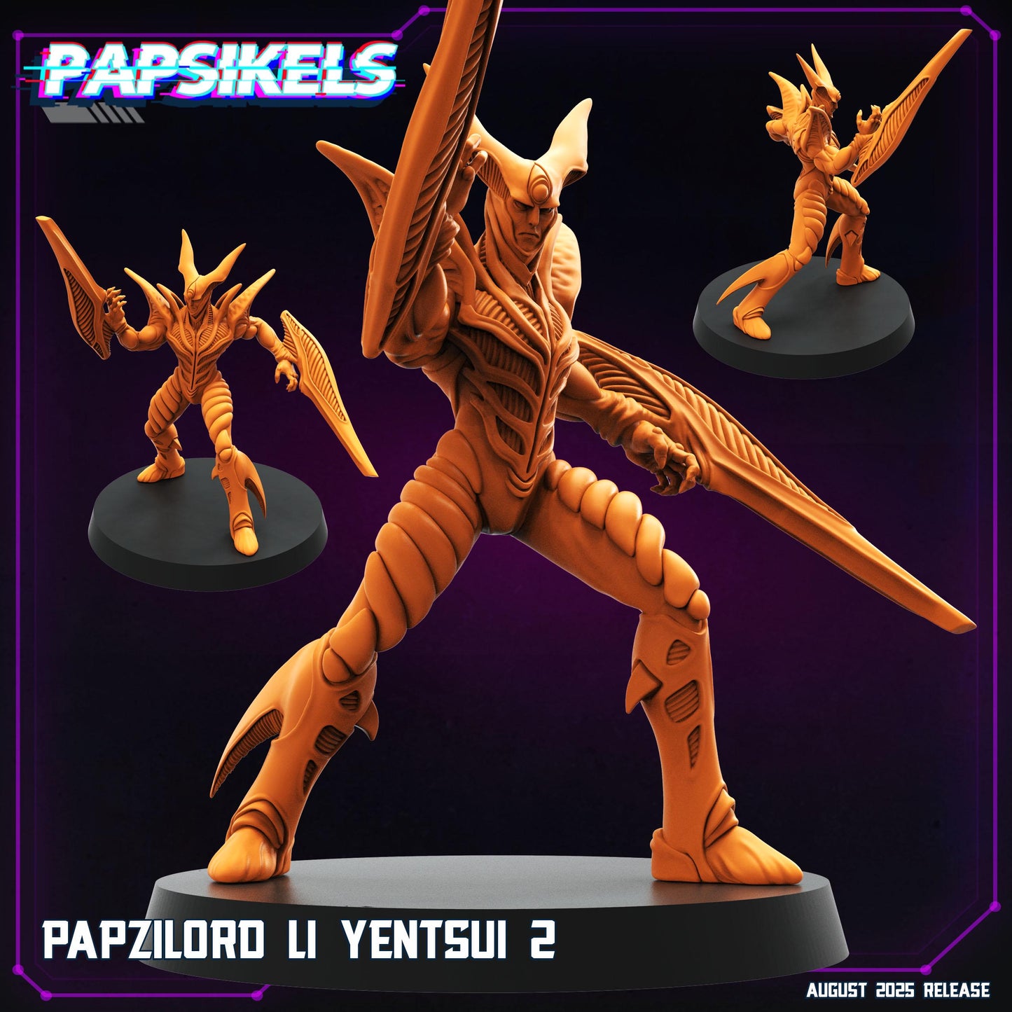 Papsilord Li Yentsui - Resin Cyberpunk Miniature  | Papsikels
