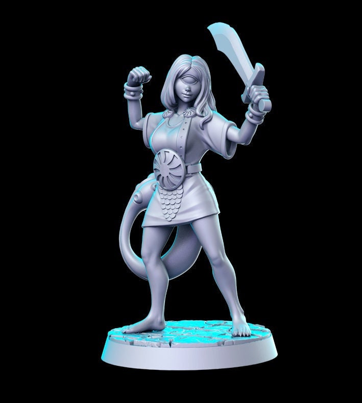 Heroine Quest Fimir Female - 28mm 32mm Scale DnD Miniature | Dungeons and Dragons | RN Estudio