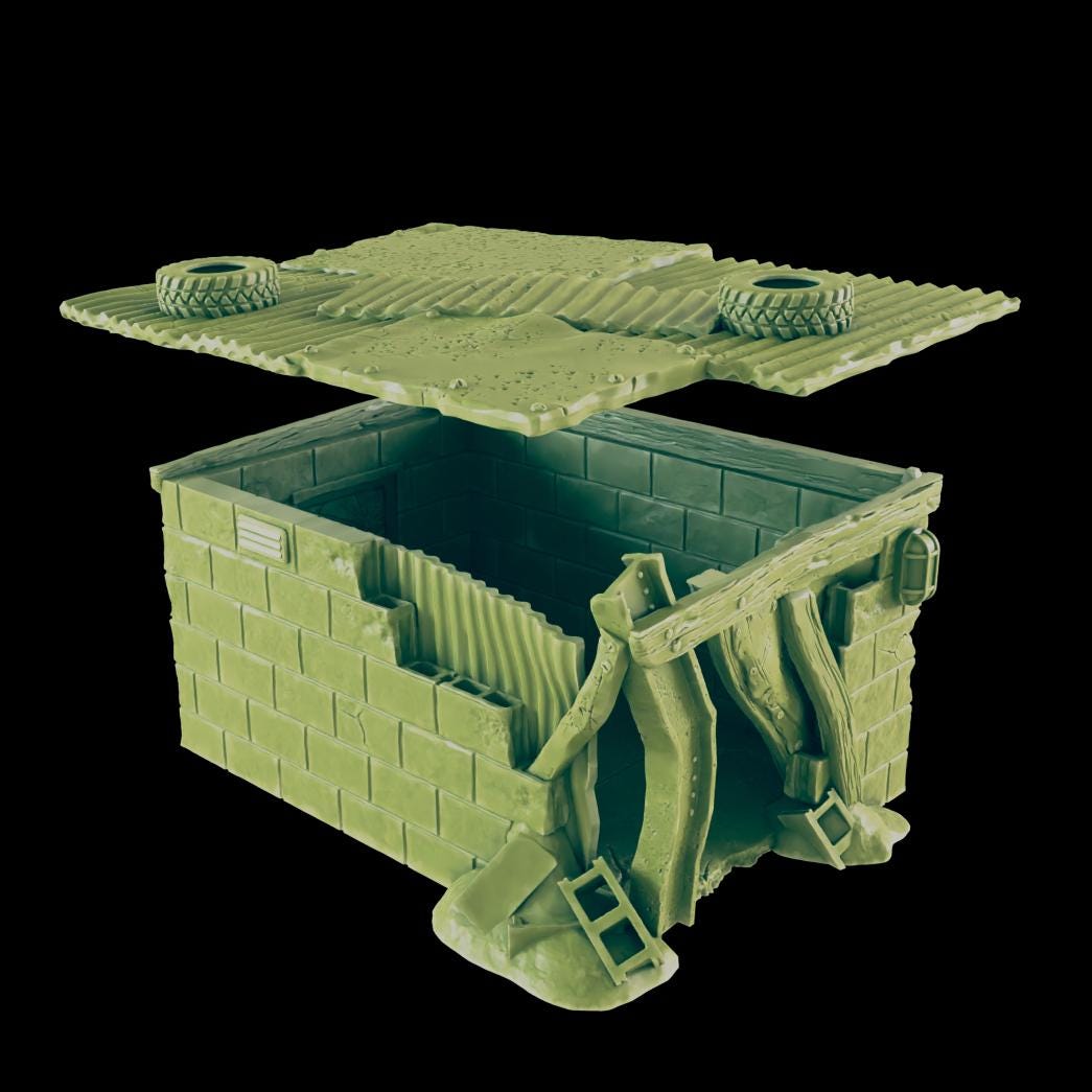 Radio Outpost | 28mm - 40mm Scale | Survivor Terrain | Fantasy Scatter | Sci Fi Terrain | EC3D Badlands