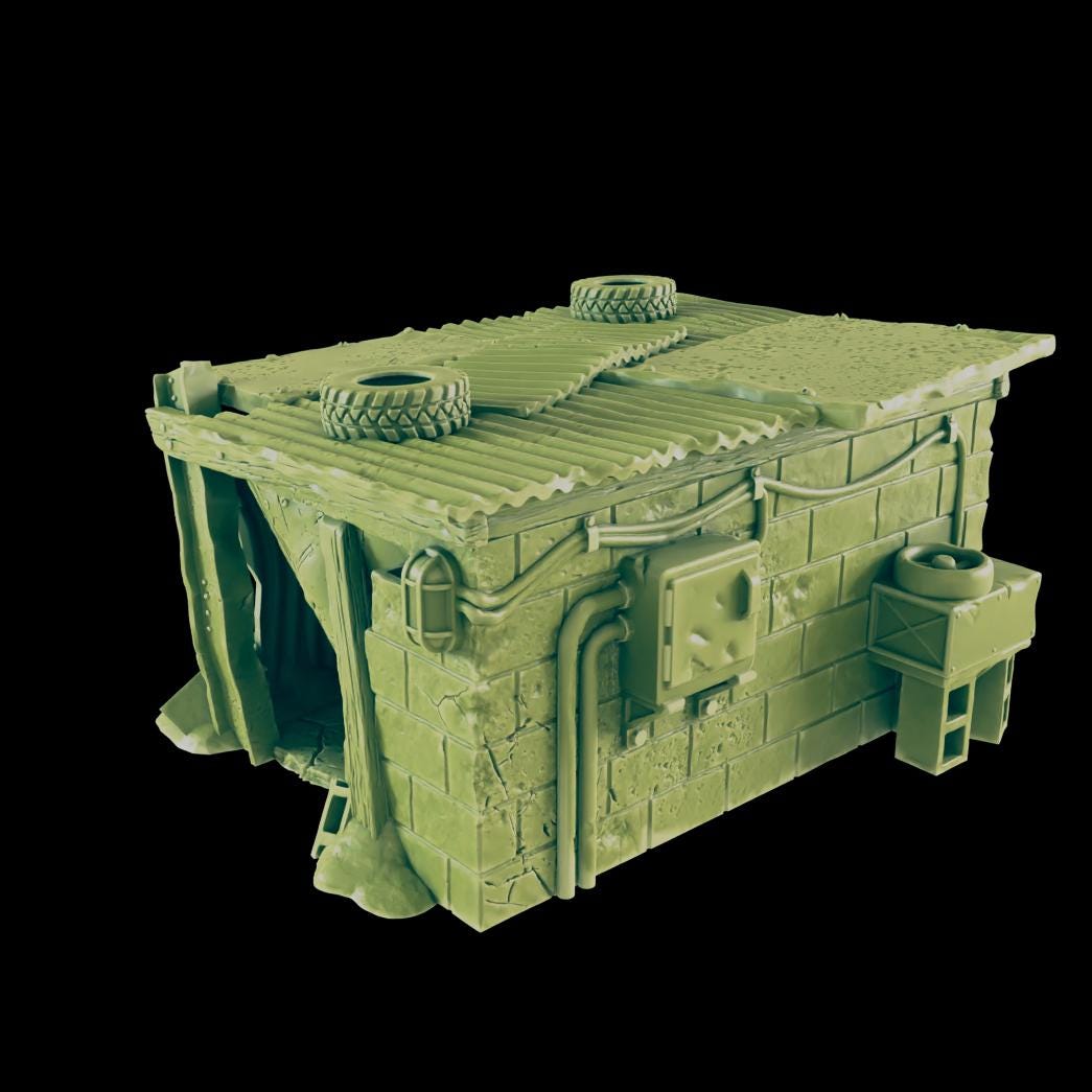 Radio Outpost | 28mm - 40mm Scale | Survivor Terrain | Fantasy Scatter | Sci Fi Terrain | EC3D Badlands