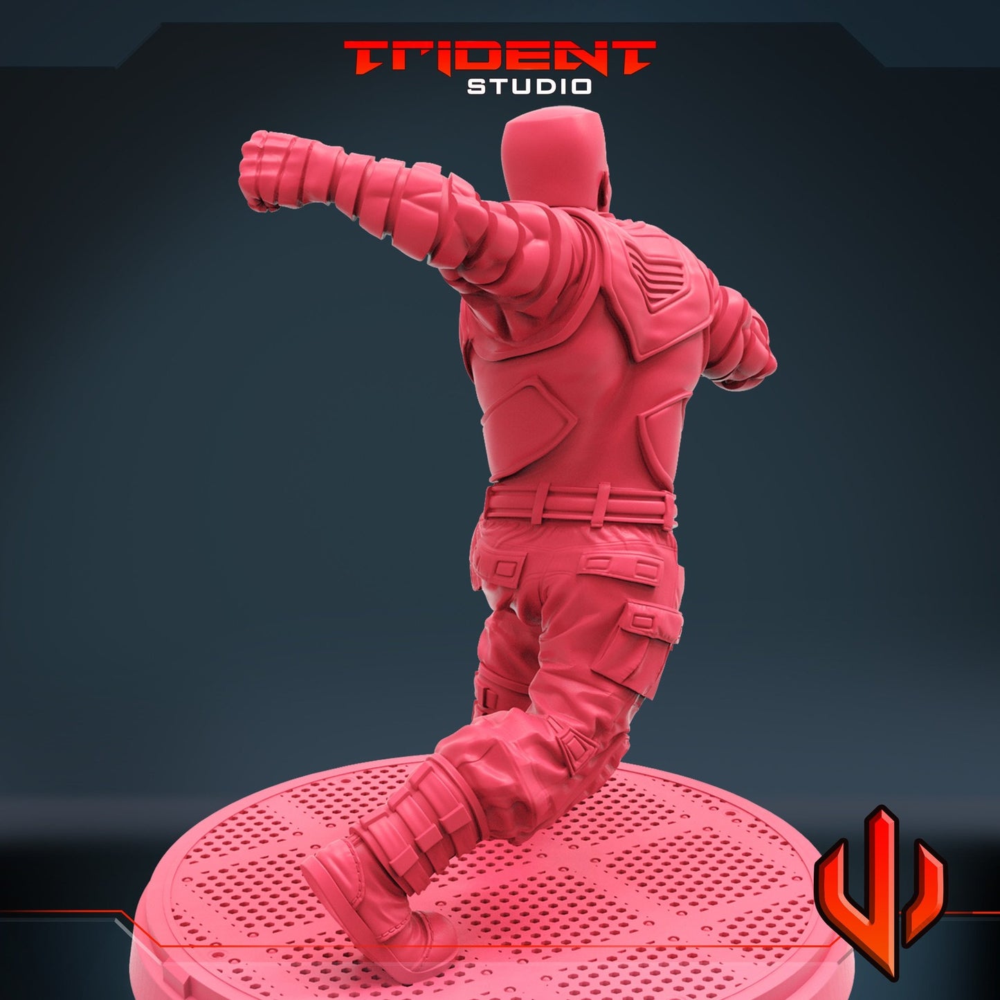 Titanium Dude C Colossus - 40mm  Miniature | Crisis Protocol Proxy | Trident