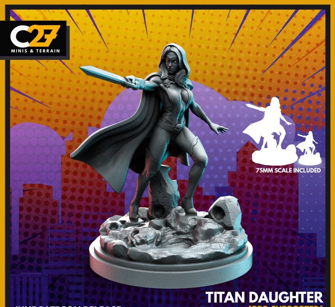 Titan Daughter - 32mm - 40mm Mini | Crisis Protocol Proxy | C27