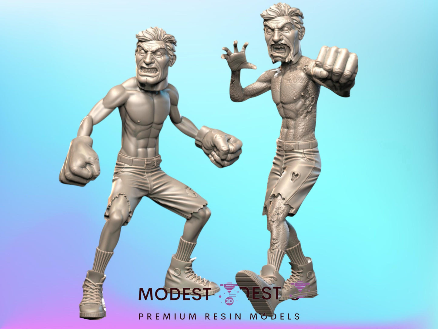 Incredible Sulk Survivor and Zombie - 28mm 30mm 32mm - Wasteland | Zombicide | Walking Dead | Zombie Con