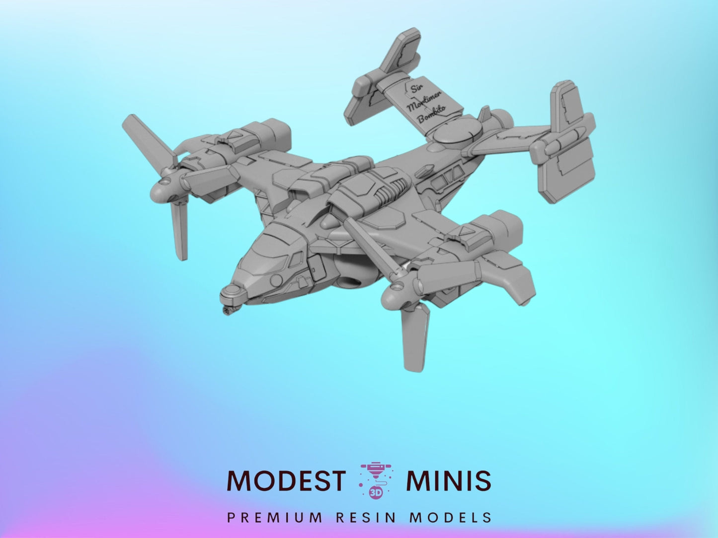 Karnvtol Plane Aerospace | 1:265 | 6mm Battletech Scale | Mecha | Sir Mortimer