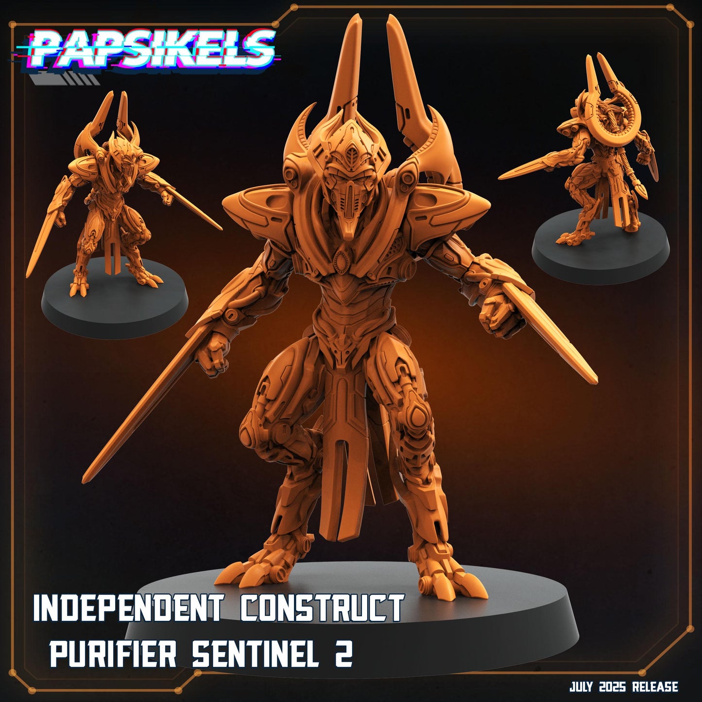 Independent Construct Purifier Sentinels - Resin 3D Print Alien Miniature | RPG | Sci fi | Cyberpunk | Role Playing | DnD | Papsikel