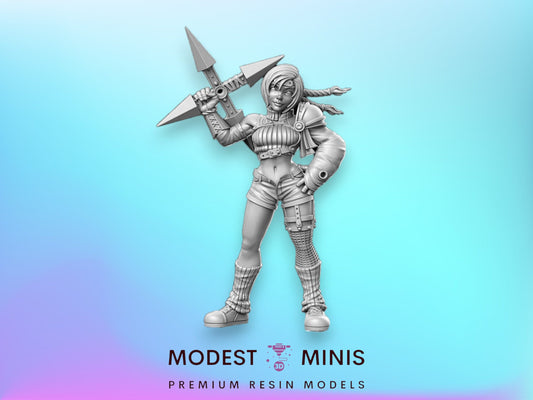 Julie Katsuragi - 32mm Scale DnD Miniature | Dungeons and Dragons | JRPG Mini - RN Estudio