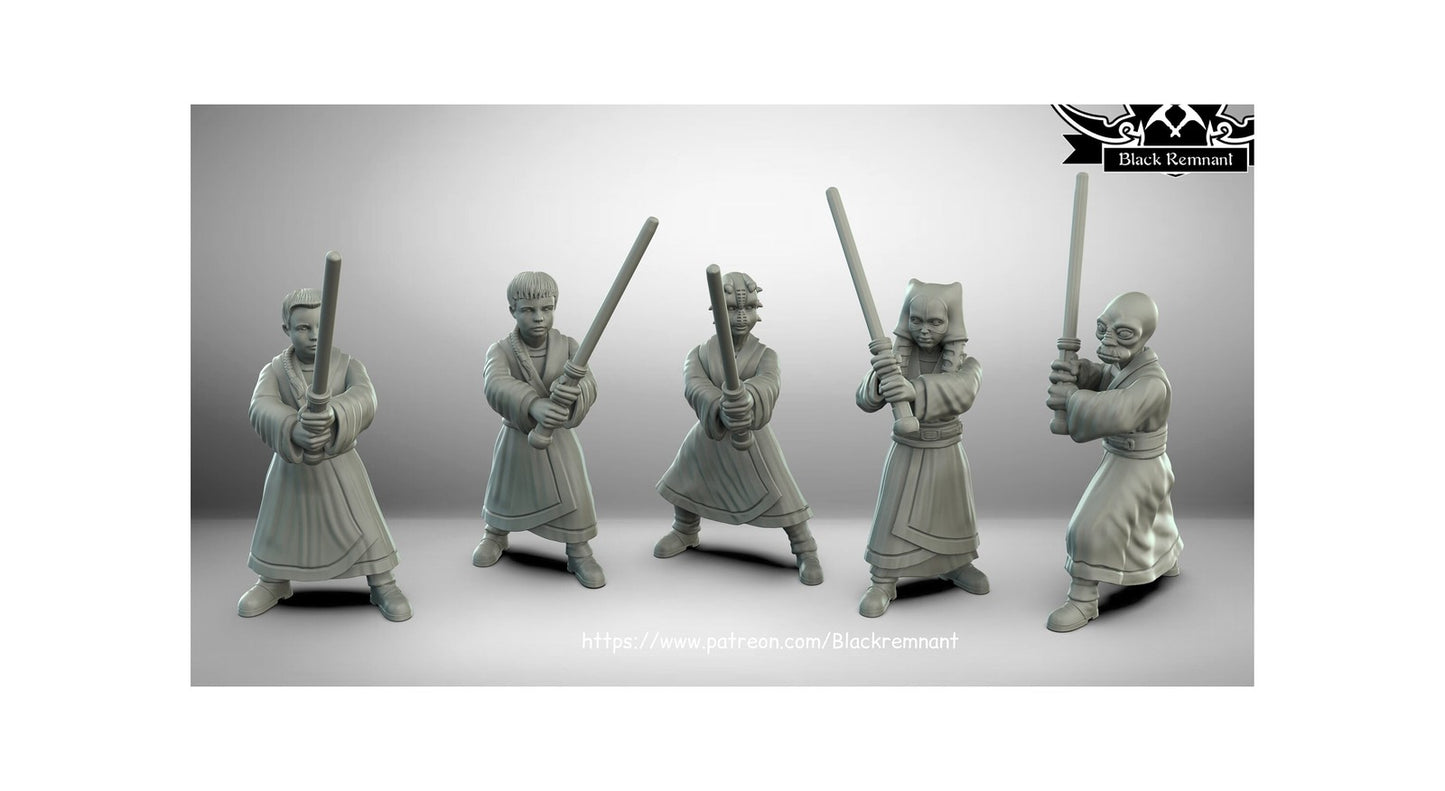 5pc Kid Apprentice Set - 28mm - 40mm Scale | Star Wars Legion Mini