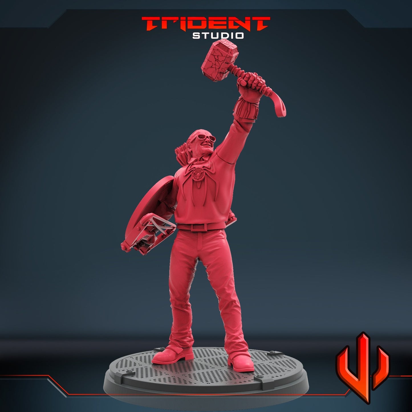 Creator Stan the Manly C - 40mm  Miniature | Crisis Protocol Proxy | Trident