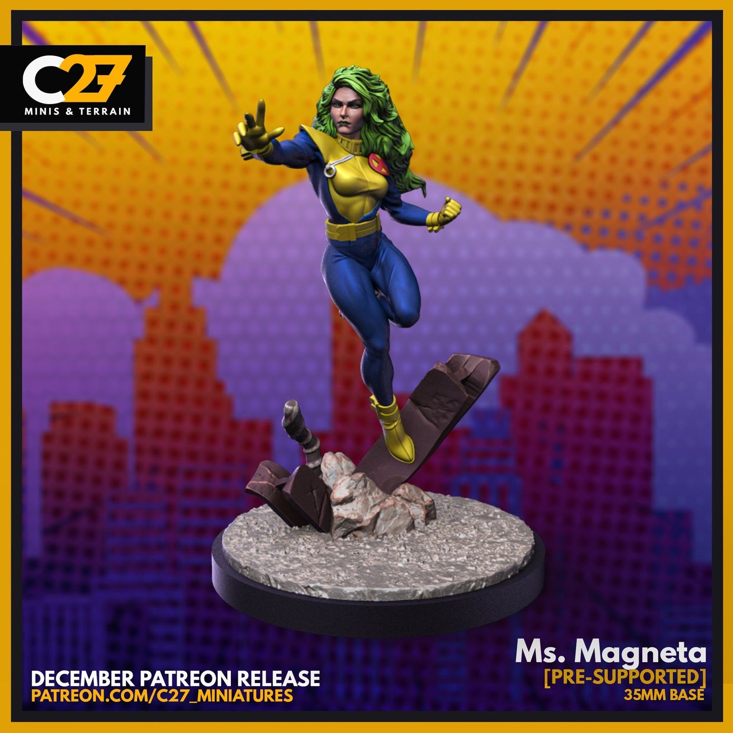 Ms Magenta - 32mm - 40mm Mini | Crisis Protocol Proxy | C27
