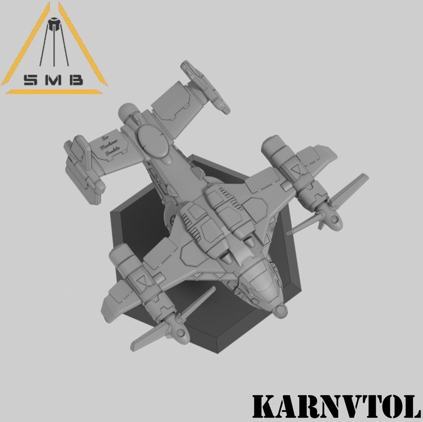 Karnvtol Plane Aerospace | 1:265 | 6mm Battletech Scale | Mecha | Sir Mortimer