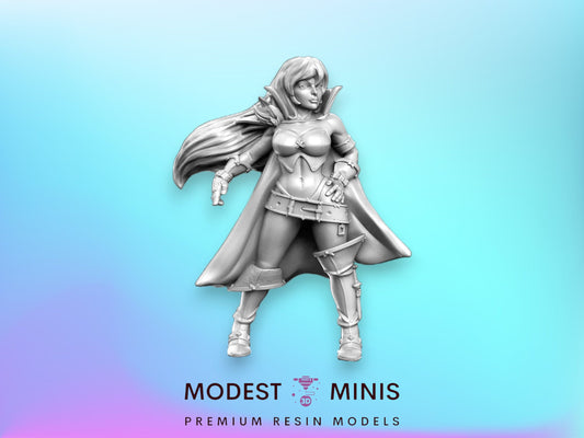 Elaine Female Mage - 32mm Scale DnD Miniature | Dungeons and Dragons | JRPG Mini - RN Estudio