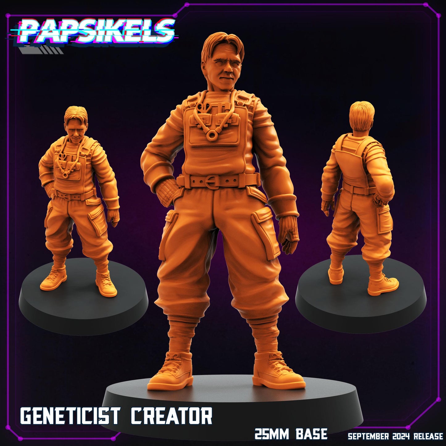 Geneticist Set - 28mm 32mm 40mm Scale Cyberpunk Miniature  |  Blade Runner | | Papsikels