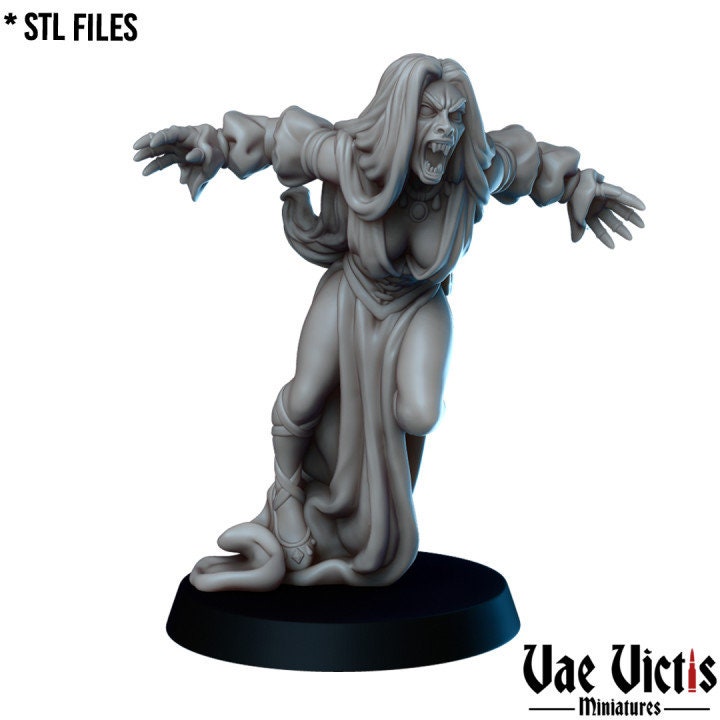 6pc Gothic Tales Vampires Set | 28mm - 75mm Scale | DnD Frostgrave Mini | Vae Victis Fantasy