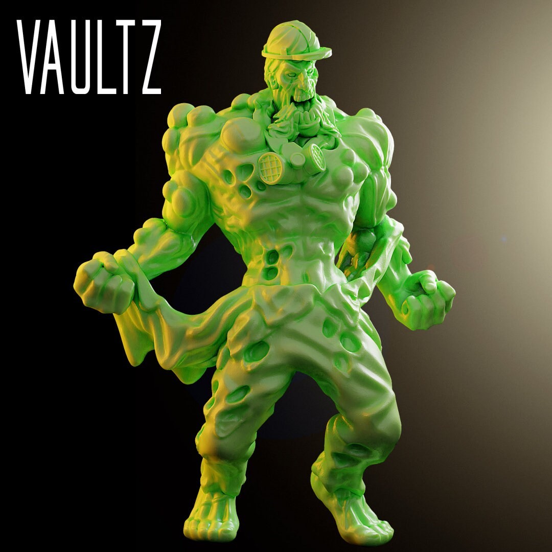 Zombie Toxic Abomination | 28mm - 100mm Scale Resin Mini | Zombicide | Vaultz