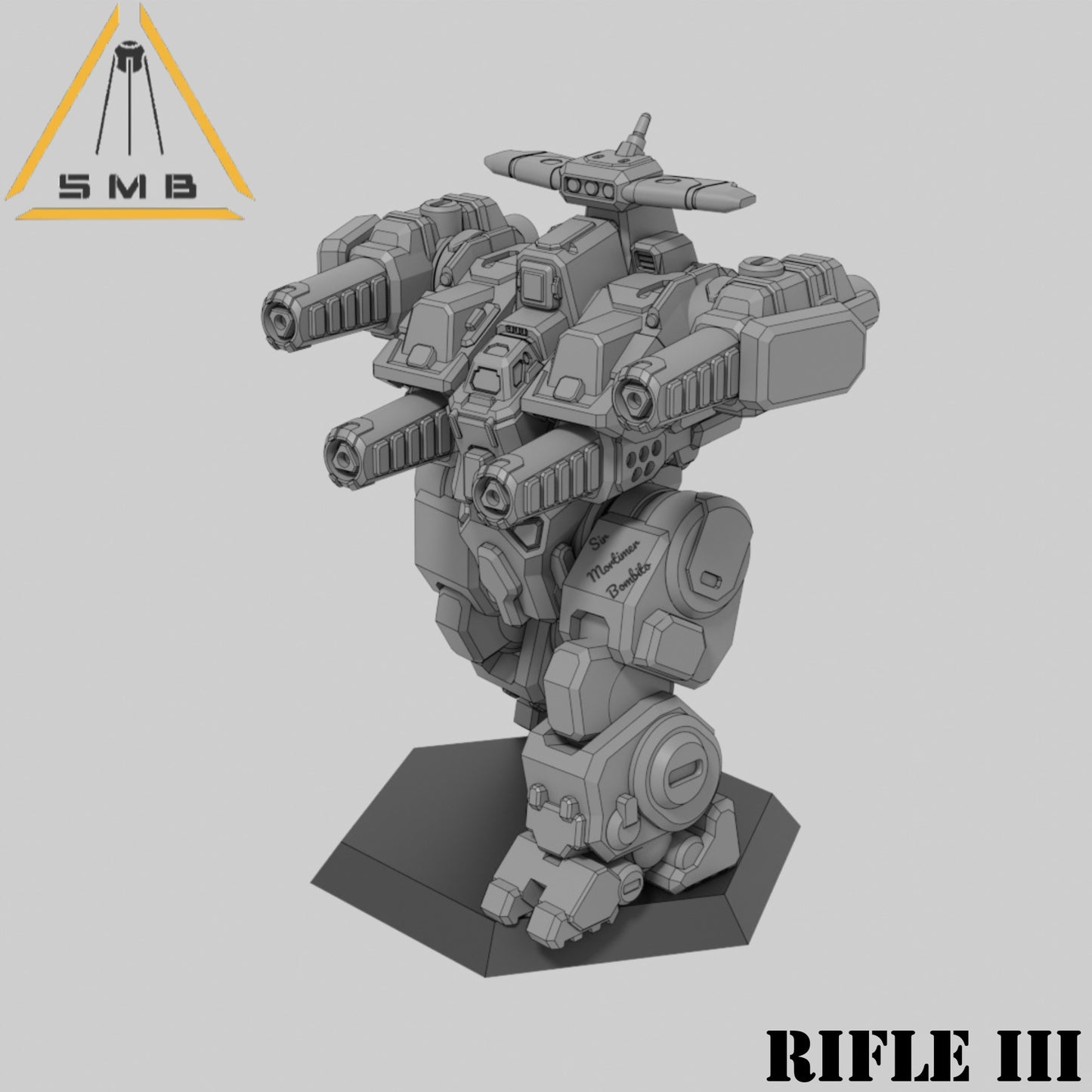 Rifle III | 1:265 | 285 | 6mm Battletech Scale | Sir Mortimer