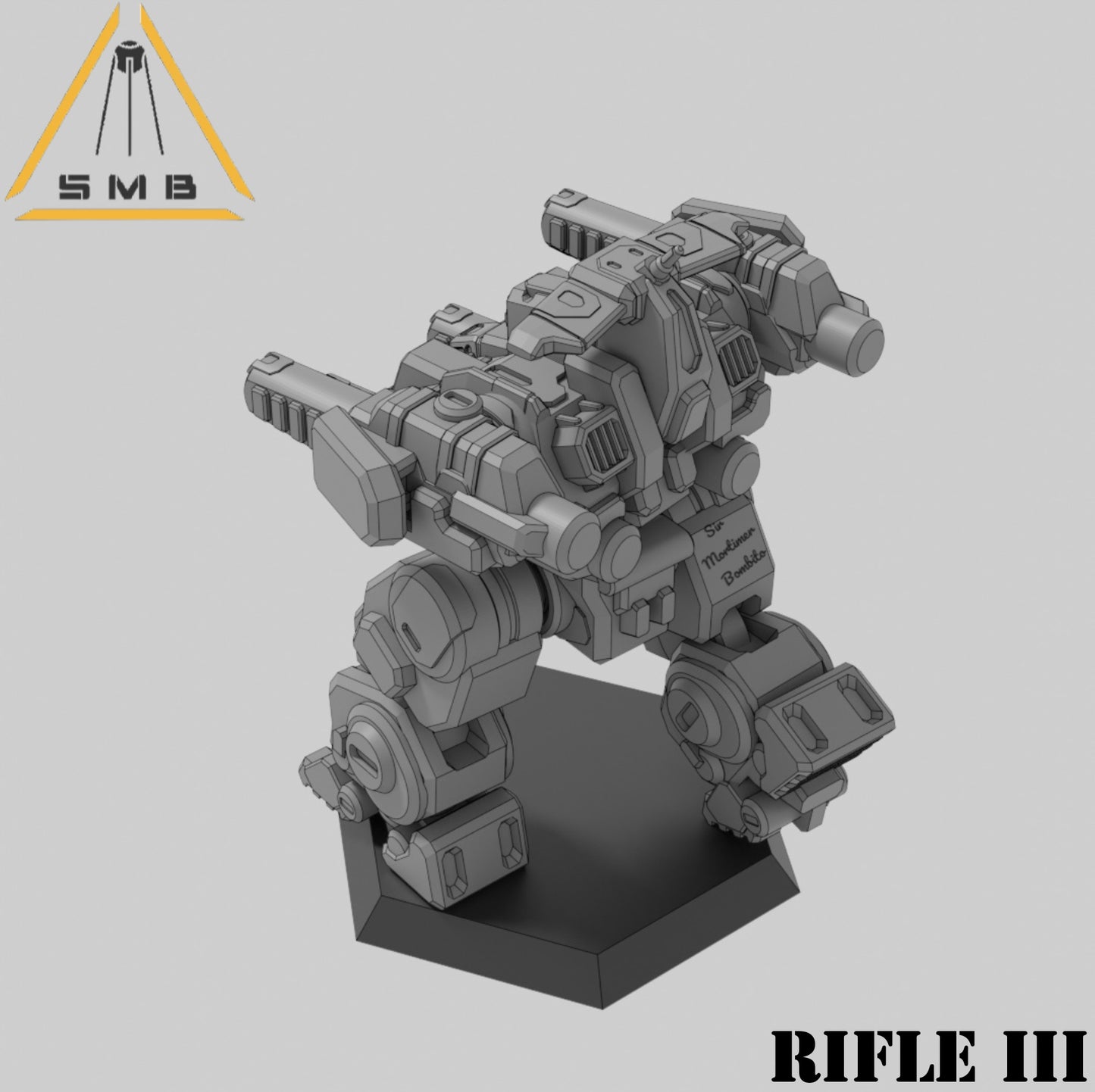 Rifle III | 1:265 | 285 | 6mm Battletech Scale | Sir Mortimer