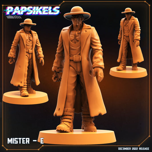Mister E Cyborg - Resin 3D Print Alien Miniature | RPG | Sci fi | Cyberpunk | Role Playing | DnD | Papsikel