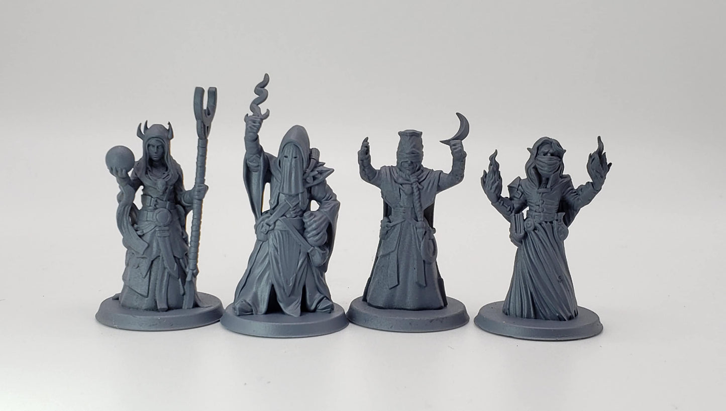 5pc Cultists Set - 25mm - 75mm Scale | DnD | EC3D Fantasy Mini | Beasts and Baddies