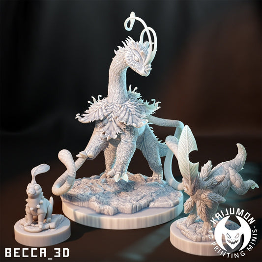 Leafasaurus - Resin Kaiju Minis | Dungeons and Dragons Mini | Sci Fi | Fantasy Resin