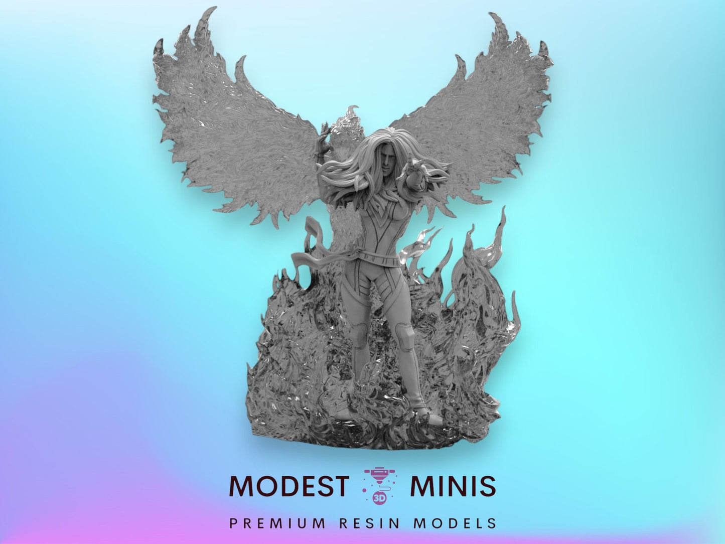 Hot Momma A Phoenix - 40mm  Miniature | Crisis Protocol Proxy | Trident