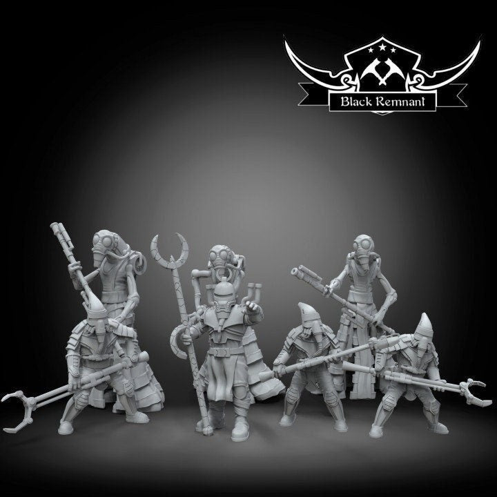 7pc Lava Troopers - 28mm - 40mm Scale | Star Wars Legion Mini