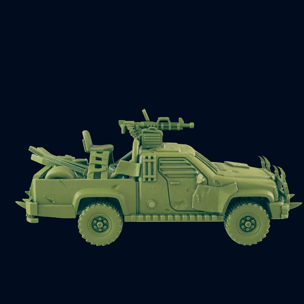 EC3D Badlands Truck | 28mm - 54mm Scale | Survivor Terrain | Fantasy Scatter | Sci Fi Terrain | EC3D Badlands