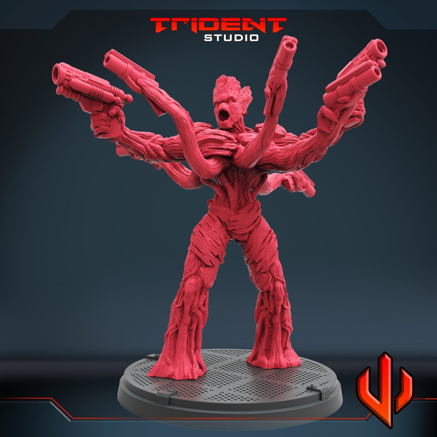 Tree Gunslinger - 40mm  Miniature | Crisis Protocol Proxy | Trident