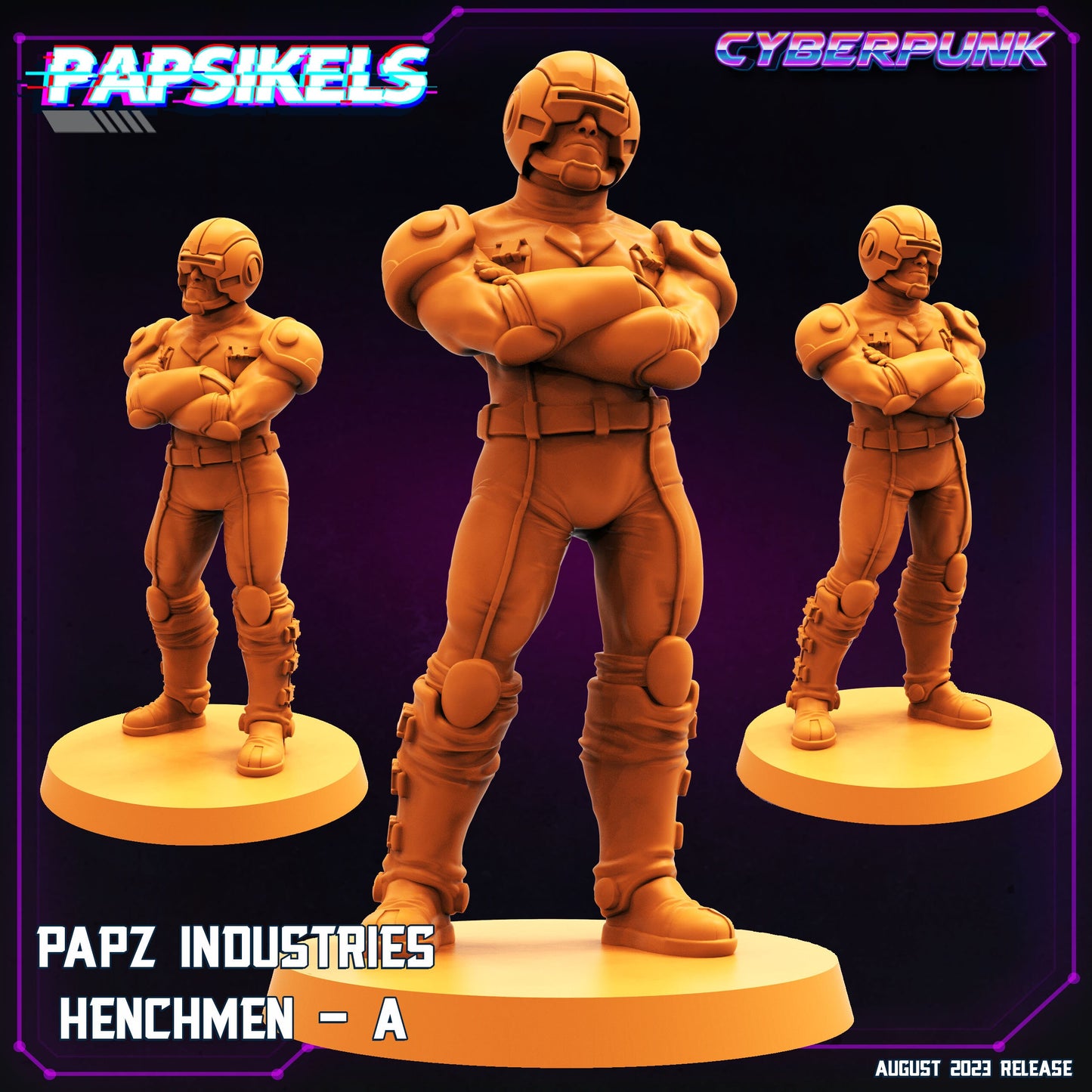 Papz Henchmen - Resin Cyberpunk Miniature  | Papsikels