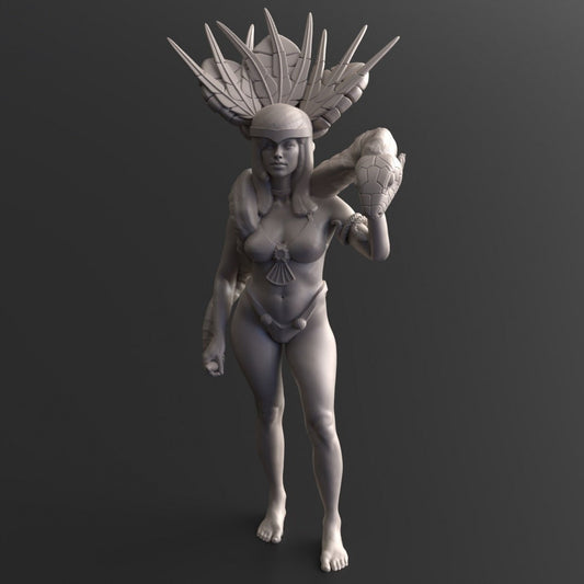 Survivor Satanica | 28mm - 100mm Scale Resin Mini | Zombicide | Vaultz
